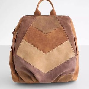 BUCKLE Violet Ray Mixed Chevron Backpack